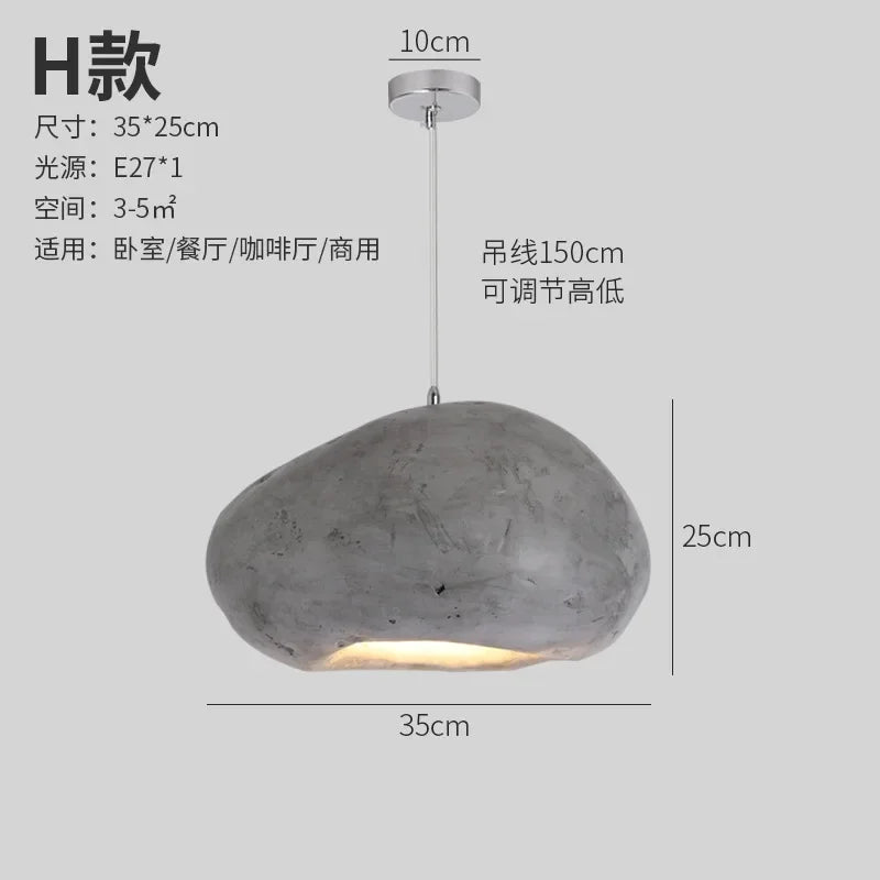 Afralia™ Minimalist Resin Pendant Light: Modern Nordic Chandelier for Restaurant and Bar Counter