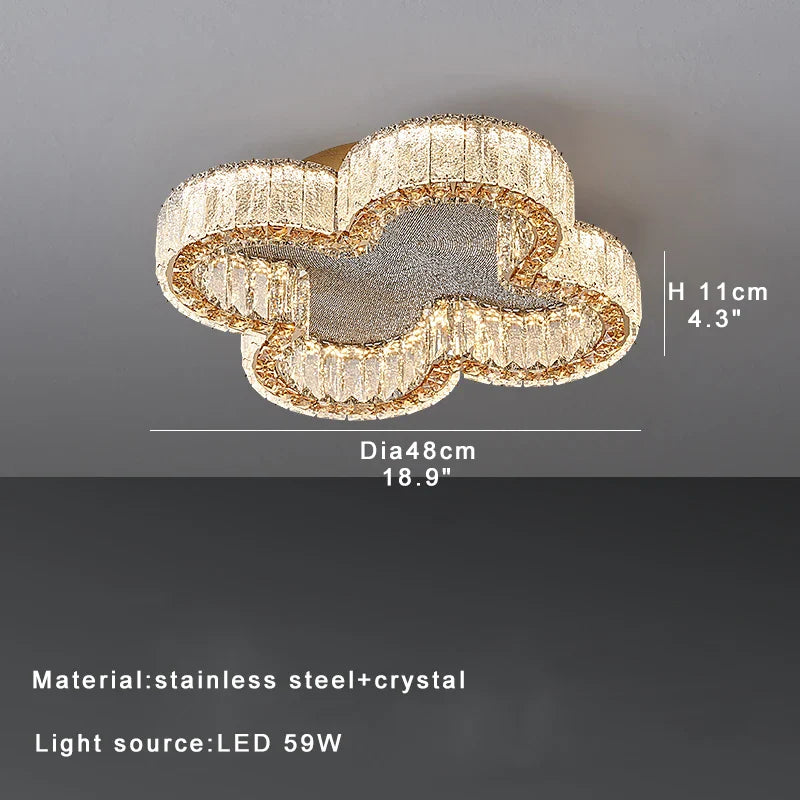 Afralia™ Crystal Ceiling Lamp: Luxury Postmodern Design for Living Room & Bedroom