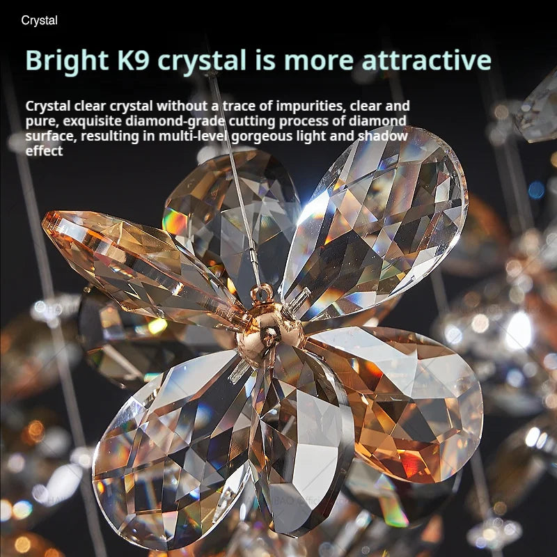 Afralia™ Crystal Chandelier 2024 | Postmodern Luxury Dining Room Bedroom Kitchen Island Light