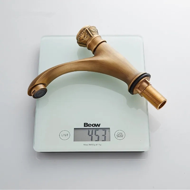 Afralia™ Brushed Bronze Basin Faucet Single Lever Cold Water Mixer Tap