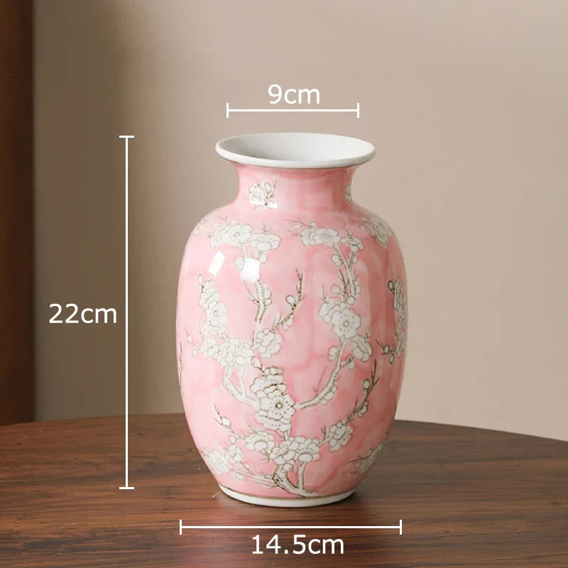 Afralia™ Blue & White Porcelain Vase Pot for Stylish Room Aesthetic Decor & Flowers