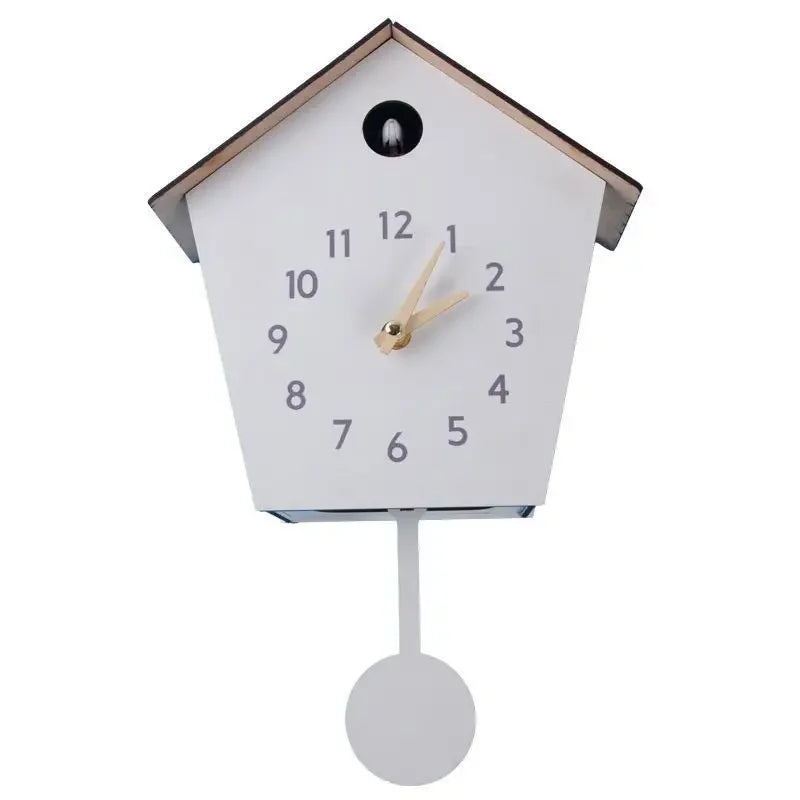 Afralia™ Wooden Cuckoo Clock: Handmade Traditional Wall Clock for Home Decor