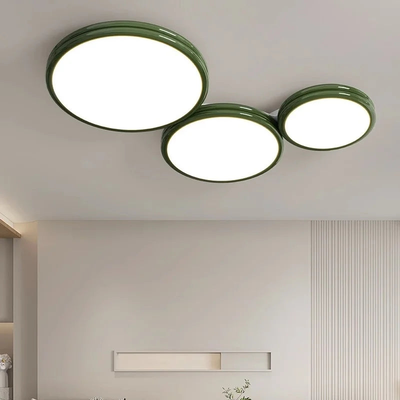 Afralia™ Minimalist Round LED Ceiling Lights for Living Room Bedrooms Study Indoor Lighting