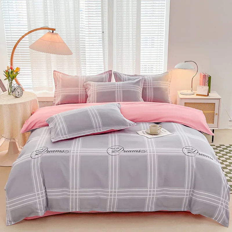 Afralia™ Geometric Pattern Quilt Cover: Non Pilling, Comfortable, Breathable Bedding for Seasons