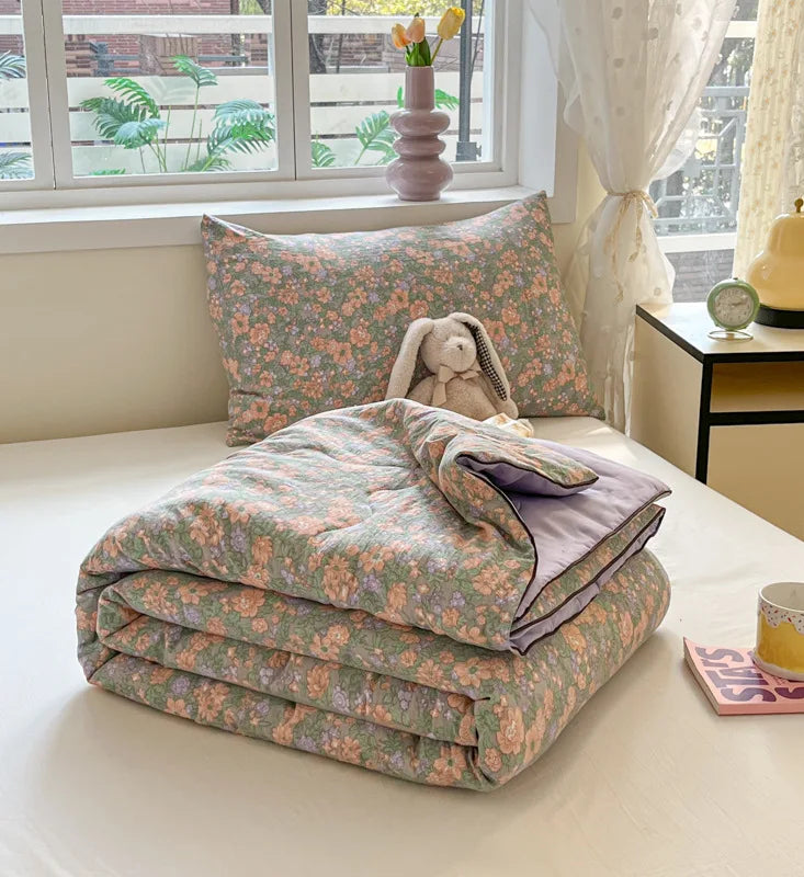 Afralia™ Cartoon Printed Summer Lightweight Cooling Blanket for Kids and Students.