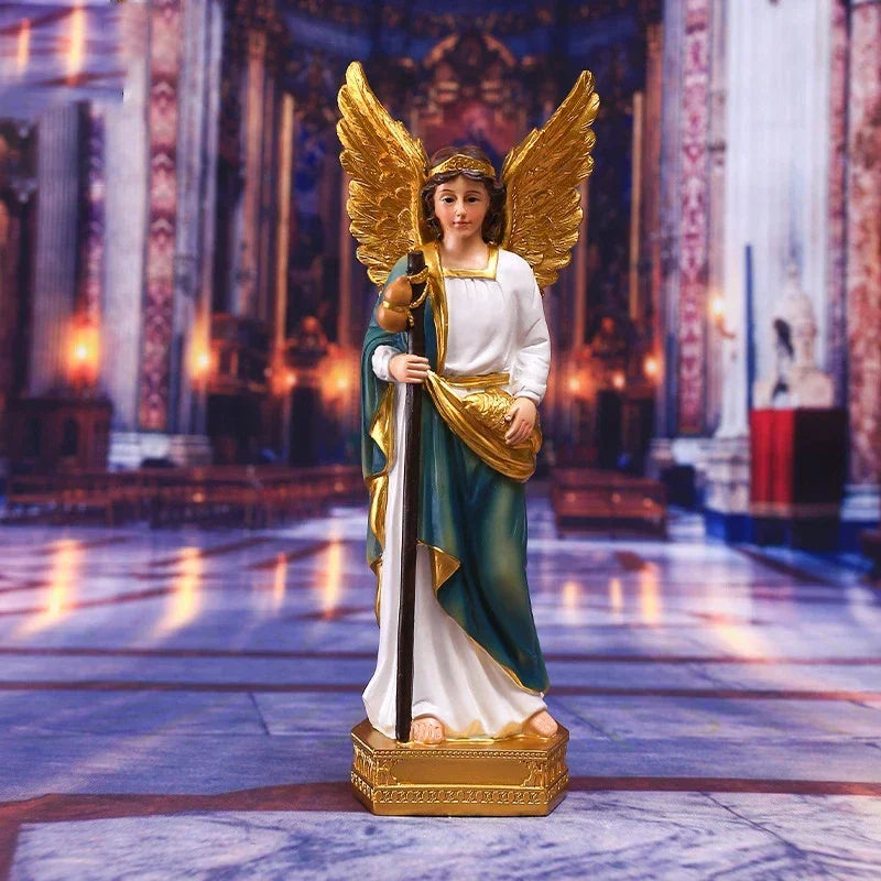 Afralia™ Angel God Statue Figurines for Home Decor and Religious Holidays