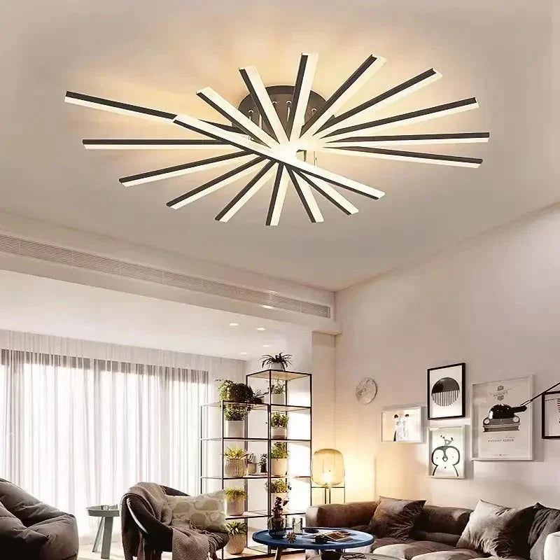 Afralia™ Modern Acrylic Ceiling Chandelier | Indoor Wrought Iron Decorative Lighting for Home