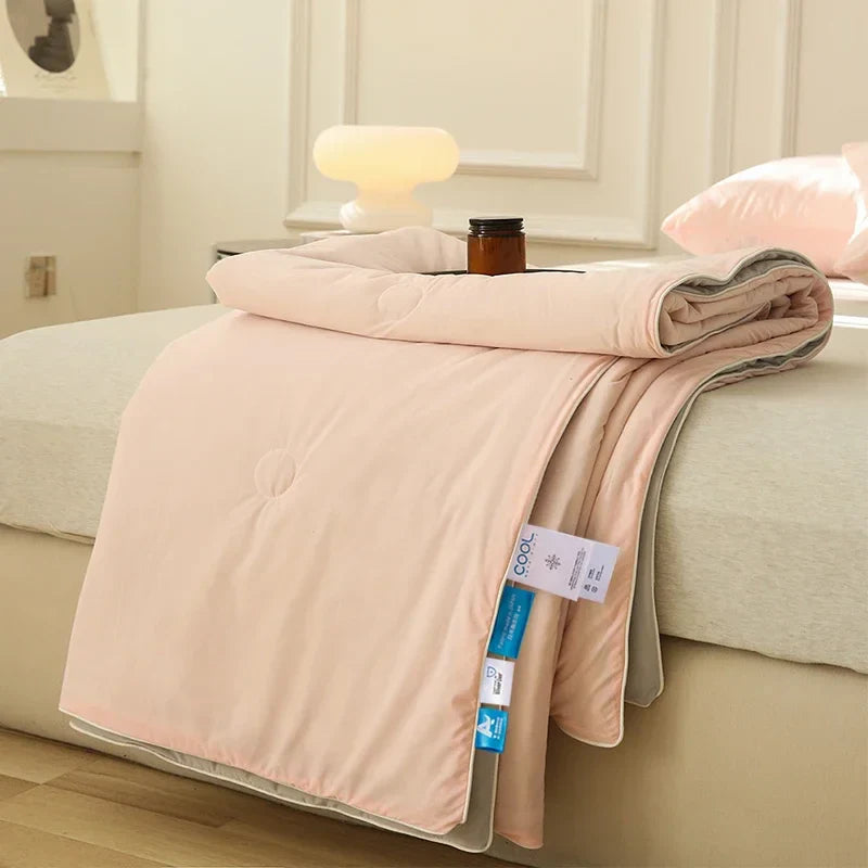 Afralia™ Silky Cool Summer Quilt - Double Side Cold & Cooling Fabric Comforter