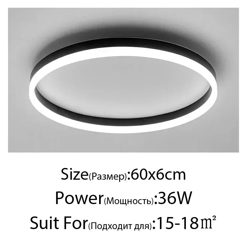 Afralia™ Modern Simplicity LED Ceiling Chandelier for Living Room Dining Kitchen Bedroom décor