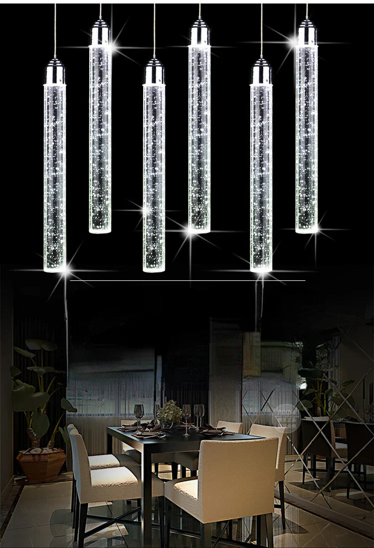 Afralia™ Crystal LED Pendant Light for Dining, Living, Bedroom