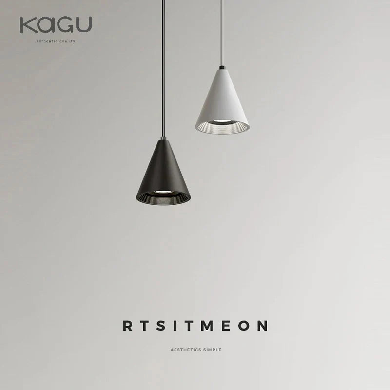 Afralia™ Modern Black White Pendant Light for Kitchen Bedroom Dining Room