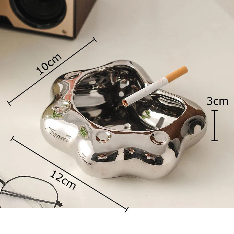 Afralia™ Cat Paw Porcelain Ashtray | Ceramic Smoking Accessories | Unique Gift for Him