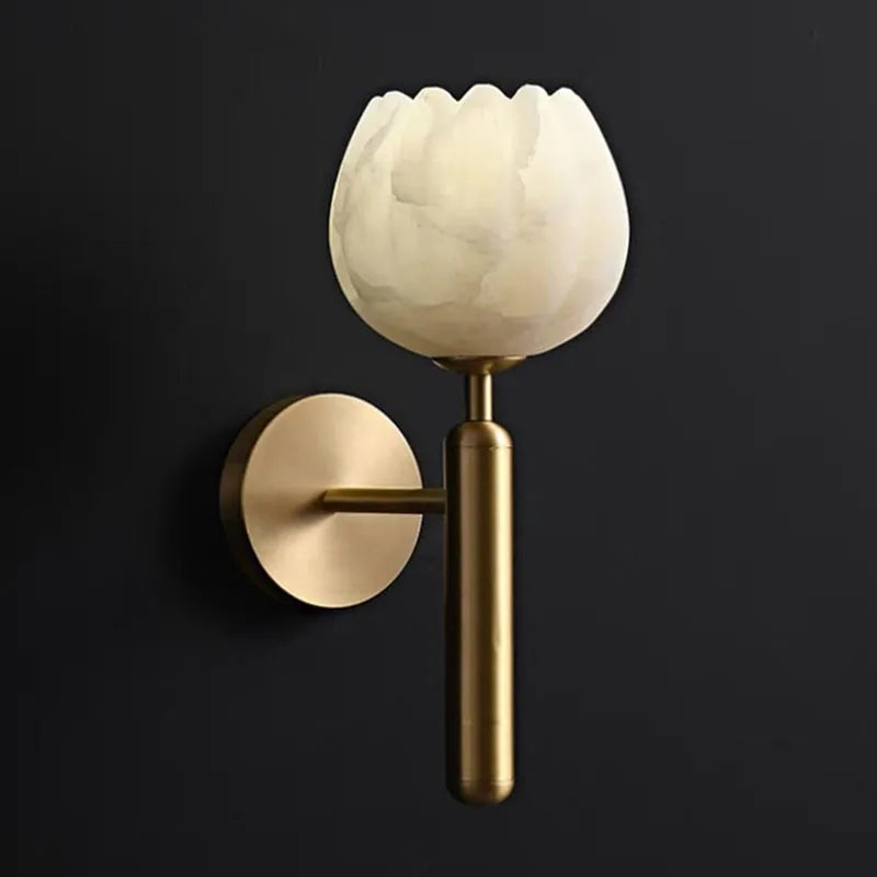 Afralia™ Elegant Marble Wall Lamp for Bedroom and Living Room Lighting