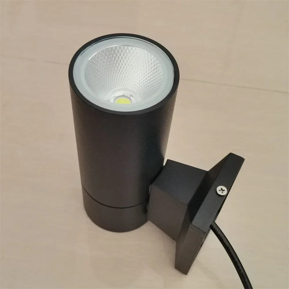 Afralia™ Waterproof Aluminum Wall Light with Toughened Glass for Outdoor Home Decor