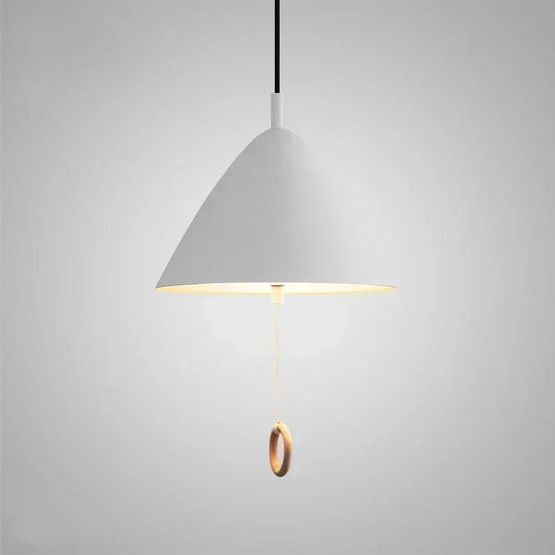 Afralia™ Macaron Pendant Chandelier for Dining & Bedroom - Pull Switch Ceiling Light Fixtures