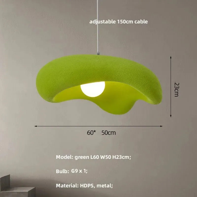 Afralia™ Creamy Style Resin Pendant Light, G9 LED, Dining Room & Kitchen Island Decor