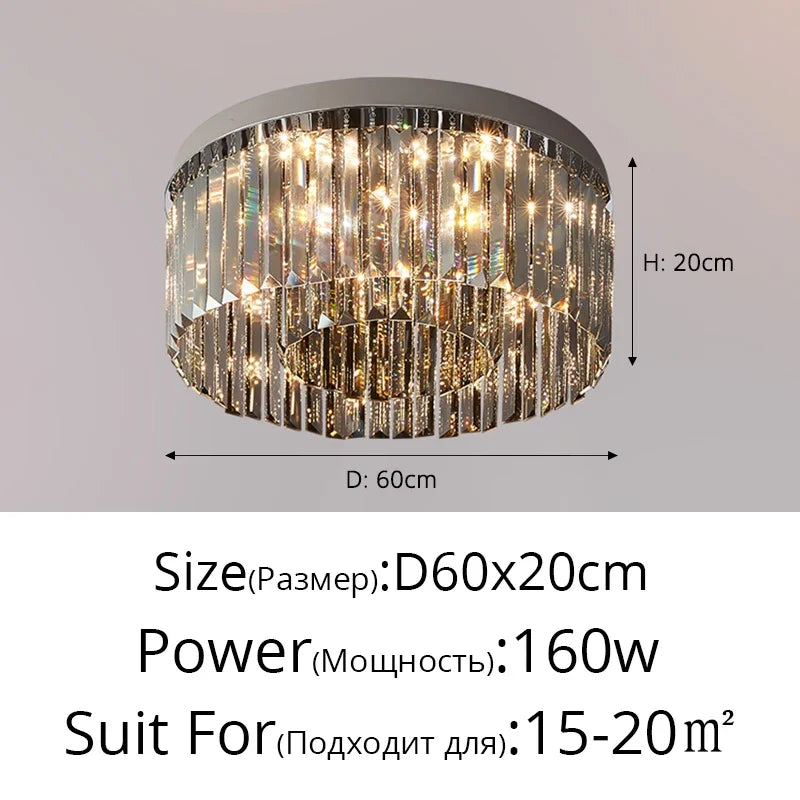 Afralia™ Crystal Chandelier: Luxury Nordic Ceiling Light for Home Interior Decoration