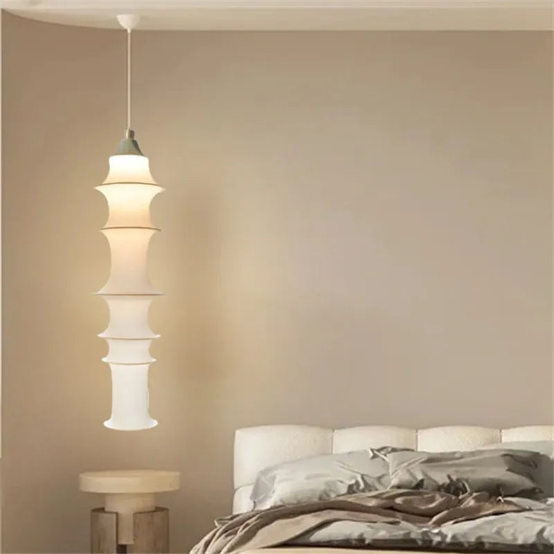 Afralia™ Postmodern Silk Pendant Lamp Bedroom Living Room Hall Decoration