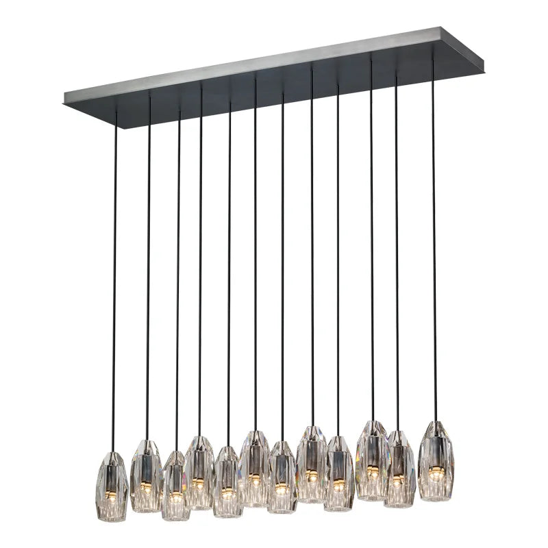 Afralia™ Nordic Crystal Pendant Light: Black, Post-modern, Bar Counter, Copper Chandelier
