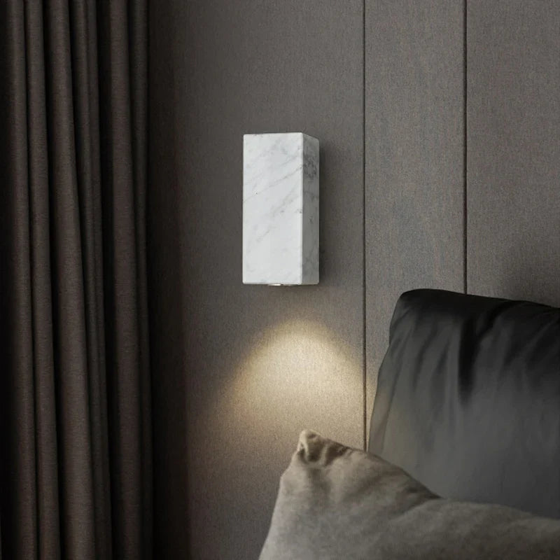 Afralia™ Marble Wall Sconce Lamp for Bedroom Living Room Home Decor