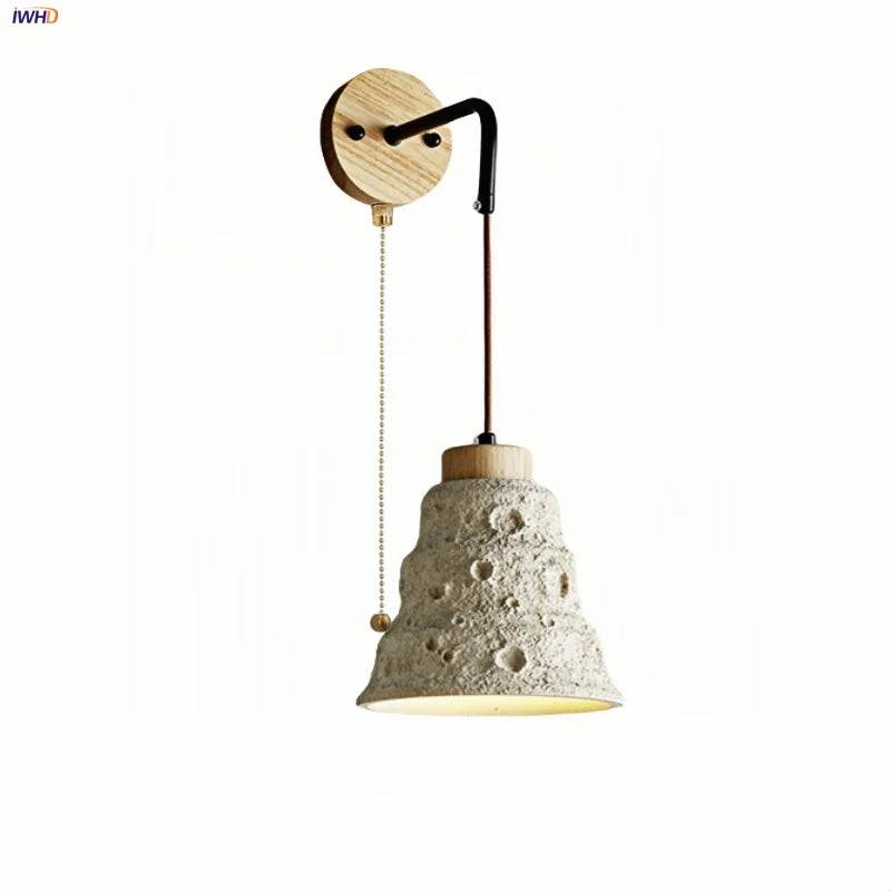 Afralia™ Modern Cement LED Wall Sconce for Home Decor