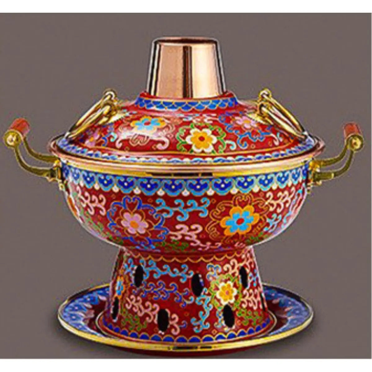 Afralia™ Copper Hot Pot Set: Alcohol, Environmentally Friendly Oil, Purple Copper, Separate Meal