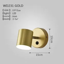 Afralia™ Trichromatic Light Adjustable Bedside Wall Lamp for Bedroom and Living Room