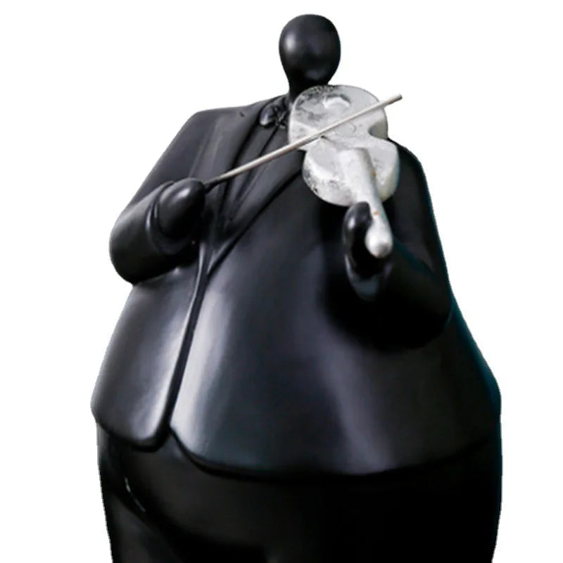 Afralia™ Human Figure Sculpture Musical Instrument Band Character Home Decoration