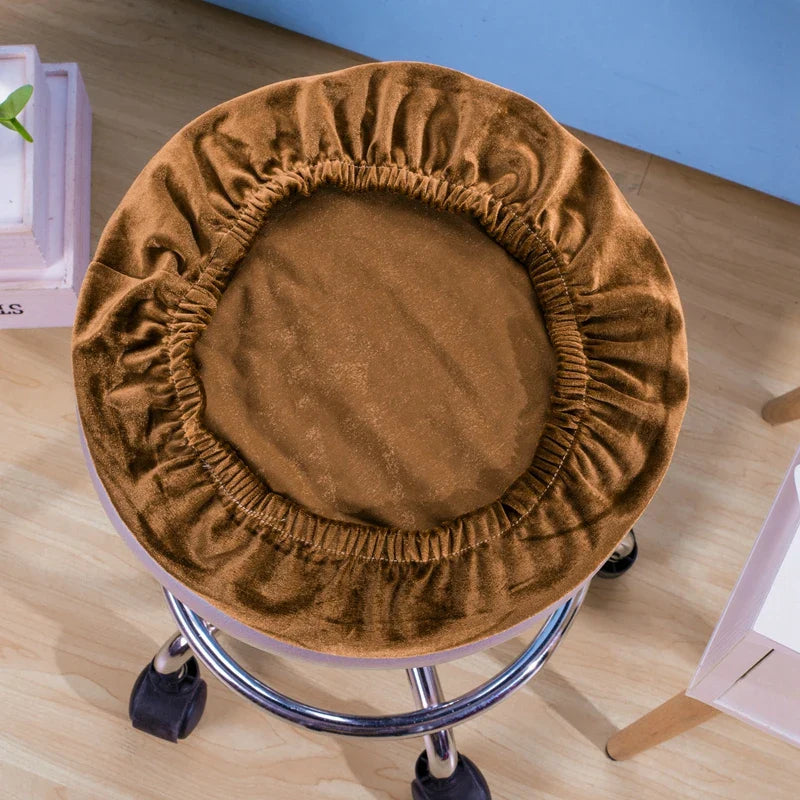 Afralia™ Fleece Stool Cover: Elastic, Removable, Stretch Seat Protector