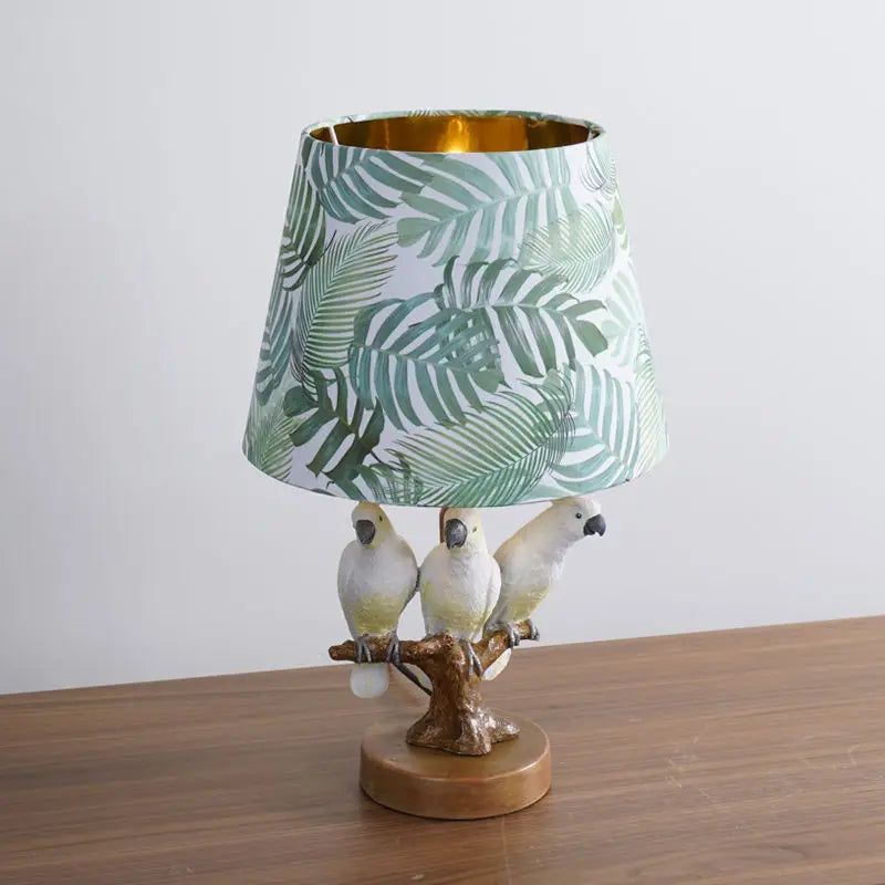 Afralia™ Cartoon Parrot Desk Lamp: Creative Bird Night Light for Children's Room and Study
