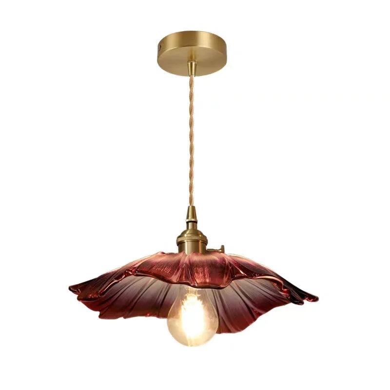 Afralia™ Nordic Copper Glass LED Pendant Light for Modern Spaces