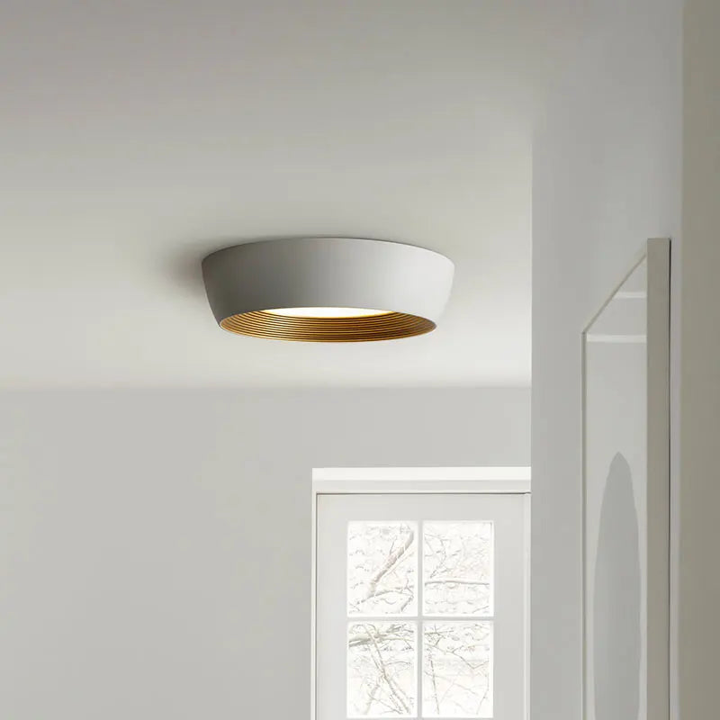 Afralia™ Minimalist Vortex Pattern Ceiling Light Modern Nordic LED Chandelier White Black Circular