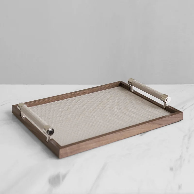 Afralia™ Wooden Organizer Trays: Luxury Removable Makeup, Food, Spice, Kitchen Tray