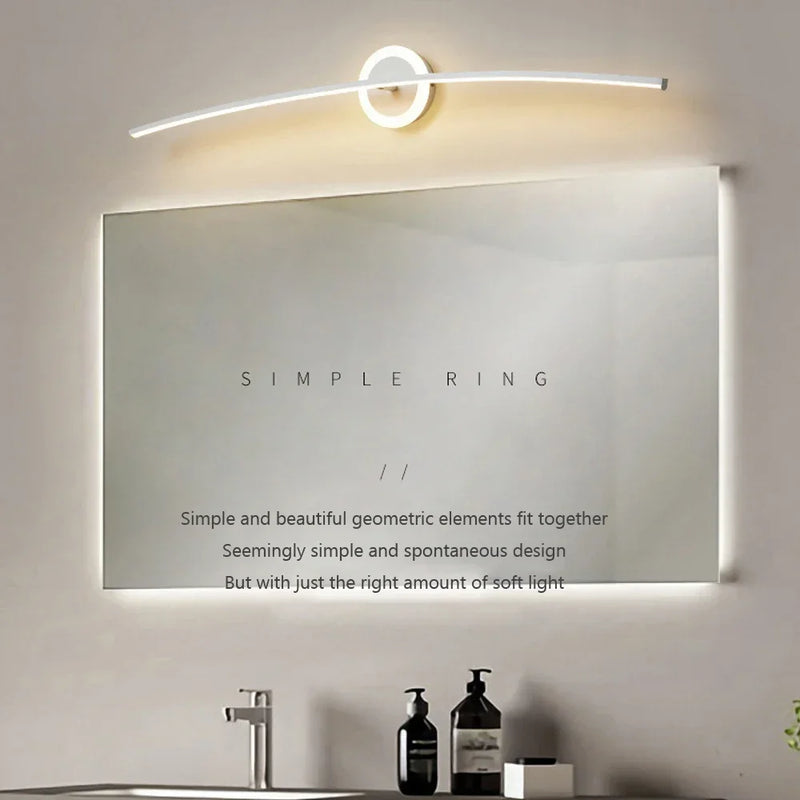 Afralia™ Modern LED Bathroom Mirror Wall Lamp