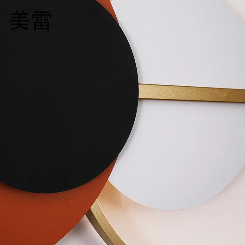 Afralia™ Circular Sofa Luxury Wall Lamp: Simple Modern Nordic Bedroom Lighting