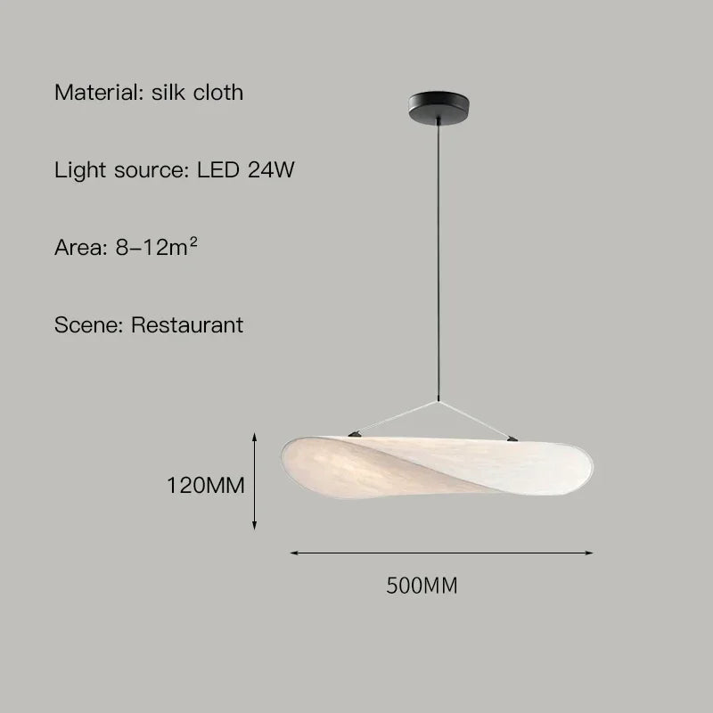 Afralia™ Scandinavian Wabi Sabi White Pendant Lamp, LED Chandelier for Home Decor