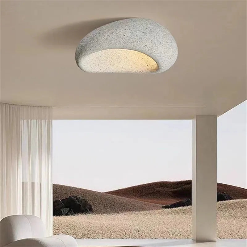 Afralia™ Khmara E27 Ceiling Light: Nordic Wabi Sabi Art for Home Living Room Décor