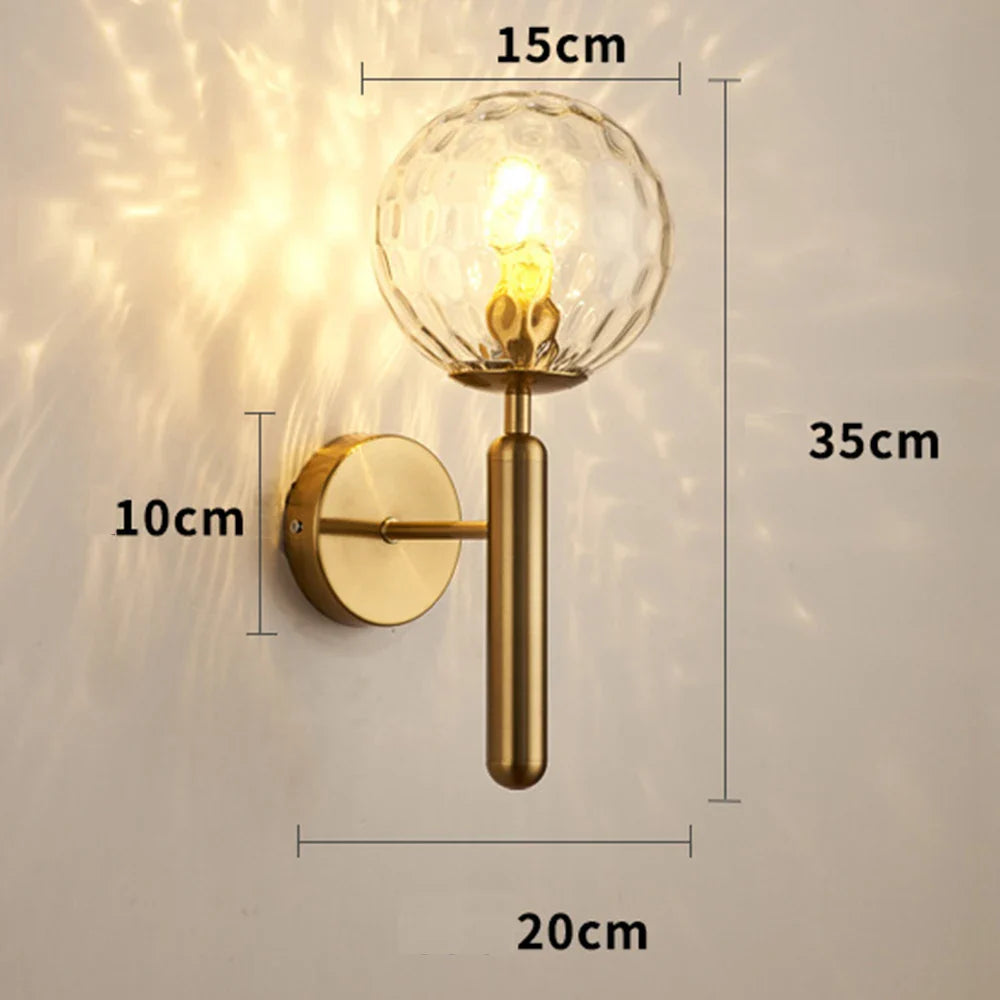 Nordic Gold Metal Wall Sconce Light by Afralia™ - Industrial Elegance for Bedroom, Bathroom & More.