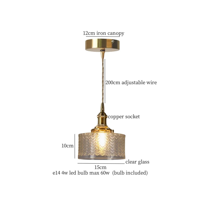 Afralia™ Lotus Leaf Glass LED Pendant Light - Japanese Style Loft Bar Living Dining Bedroom
