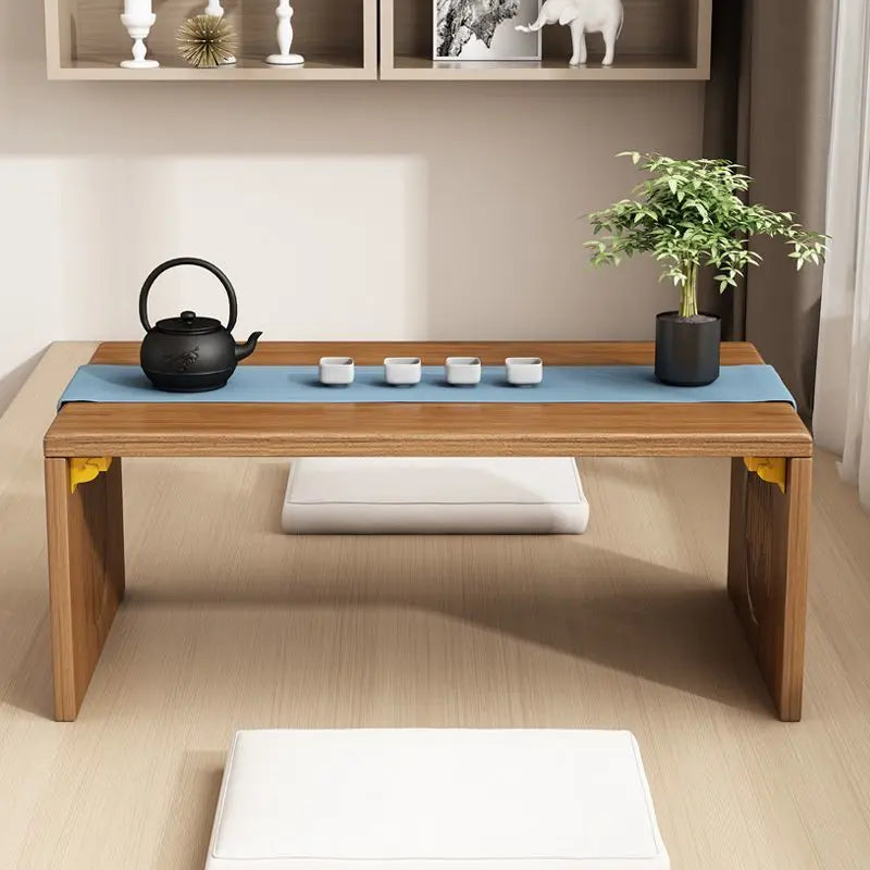 Afralia™ Bamboo Folding Table: Japanese Style, Bedroom & Study Essential, Durable Design