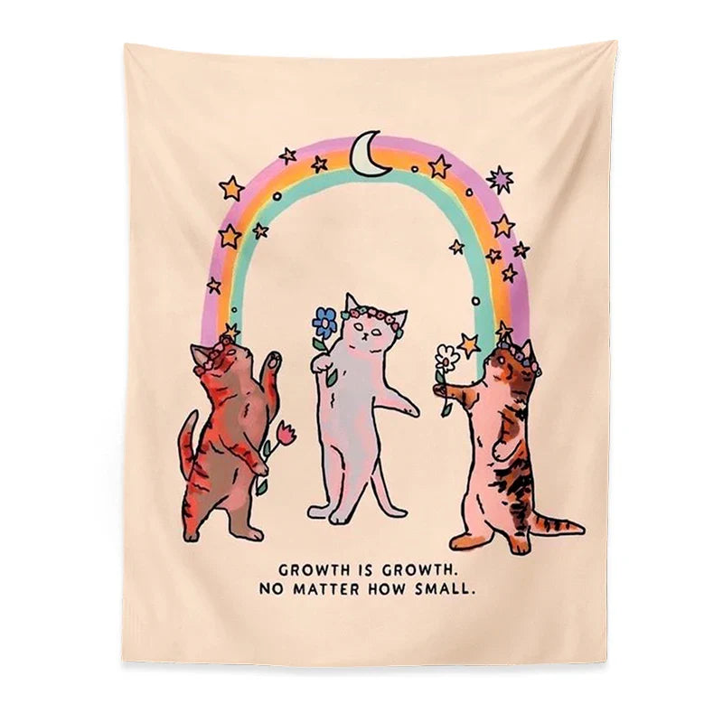 Afralia™ Cat Tapestry Wall Hanging for Home Decor and Wall Art