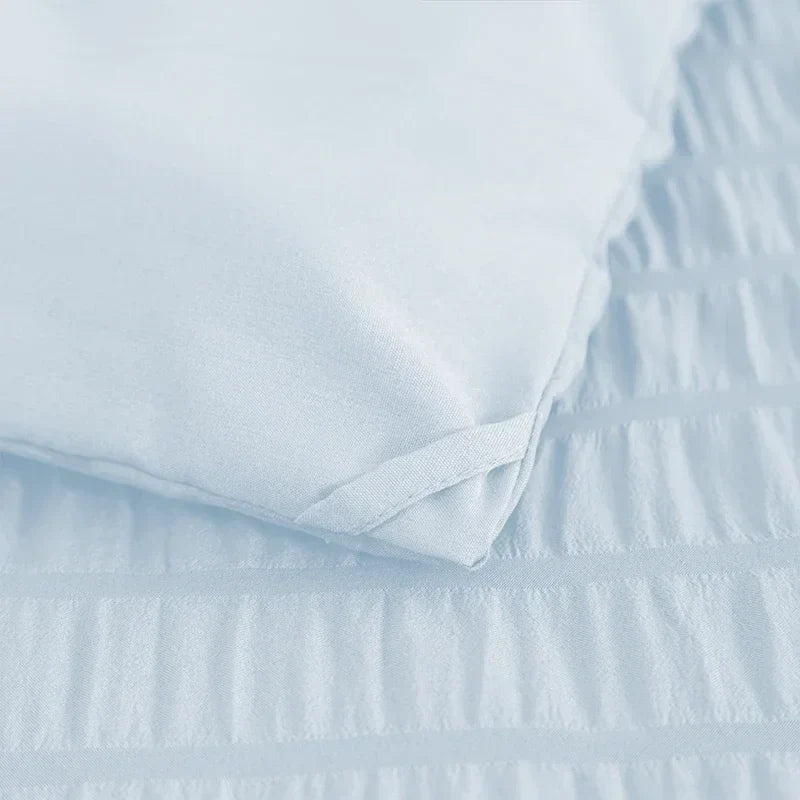 Afralia™ Seersucker Queen Duvet: Soft & Breathable All-Season Comforter Blanket