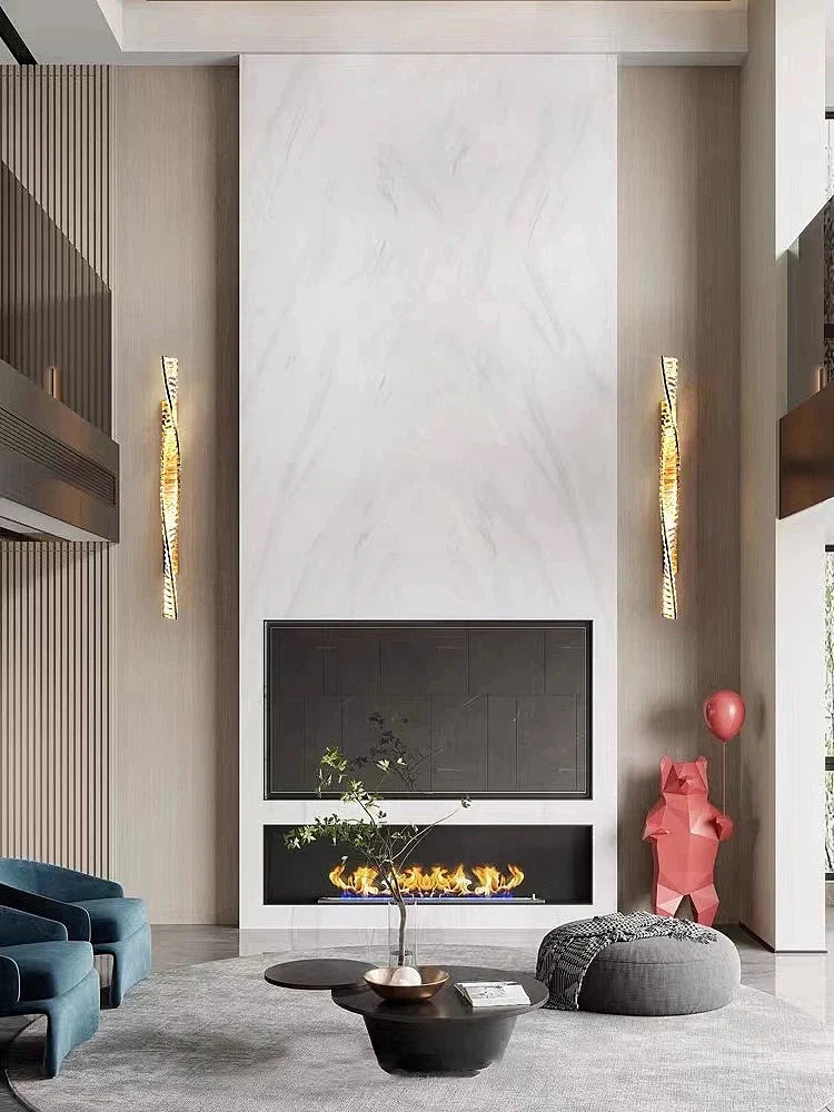 Afralia™ Crystal Wall Sconce for Bedroom & Living Room Decor