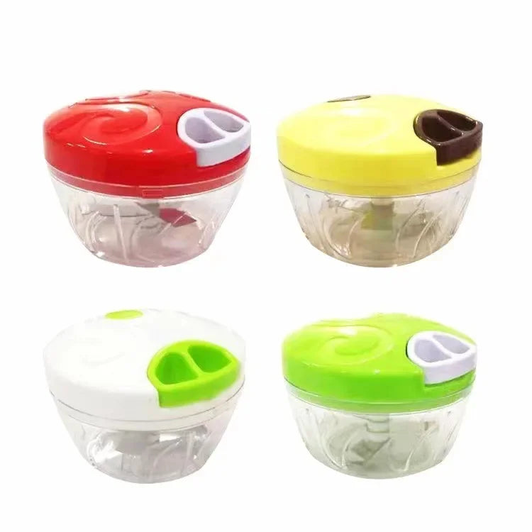 Afralia™ Manual Food Processor Cutter Chopper Mincer Slicer Onion Garlic Handheld Slicer