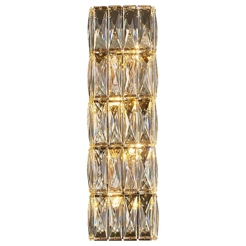 Afralia™ Luxury Crystal Wall Lamp for Living Room, Bedroom, Hotel Decor