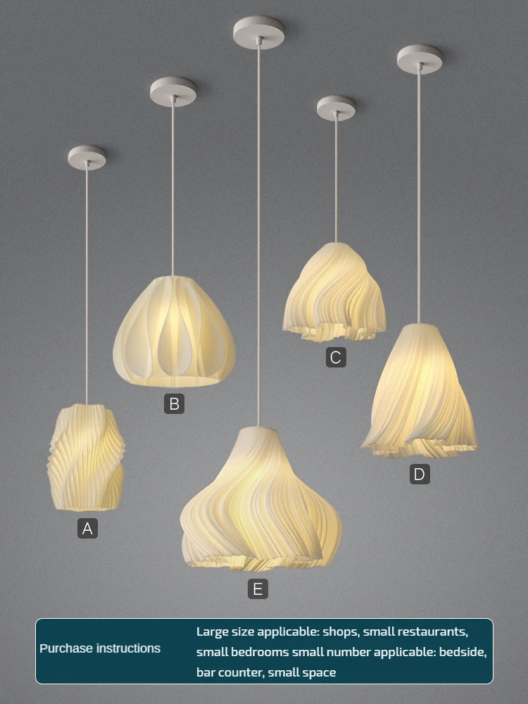 Afralia™ Modern 3D Print Ceiling Chandelier for Living Room & Restaurant Dining Décor