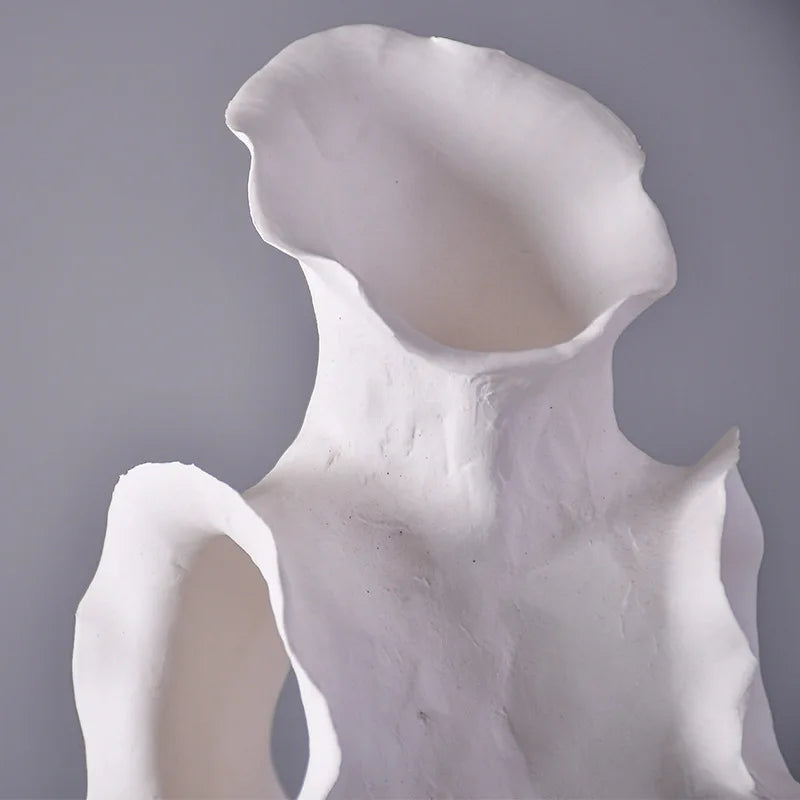 Afralia™ Ceramic Striped Vase for Stylish Home Décor & Flower Arrangements