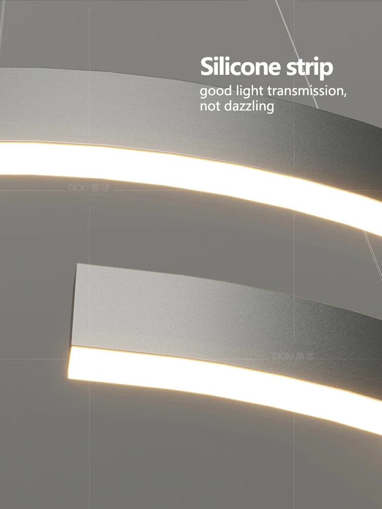 Afralia™ Modern Minimalist Chandelier Ceiling Light for Living Room and Dining Room