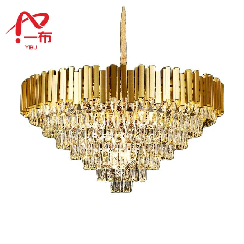 Afralia™ Luxury Crystal Pendant Chandelier for Modern Spaces