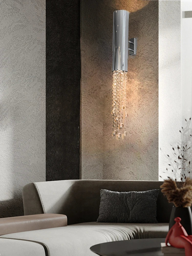Afralia™ Gold Crystal Chandelier: Modern Luxury Lighting for Living Room, Staircase, Villa.
